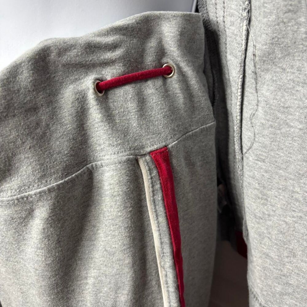 BCG Large Throwback Gray Zip Up Track Jacket & Pants Set Y2K 90s Tracksuit - Picture 6 of 8